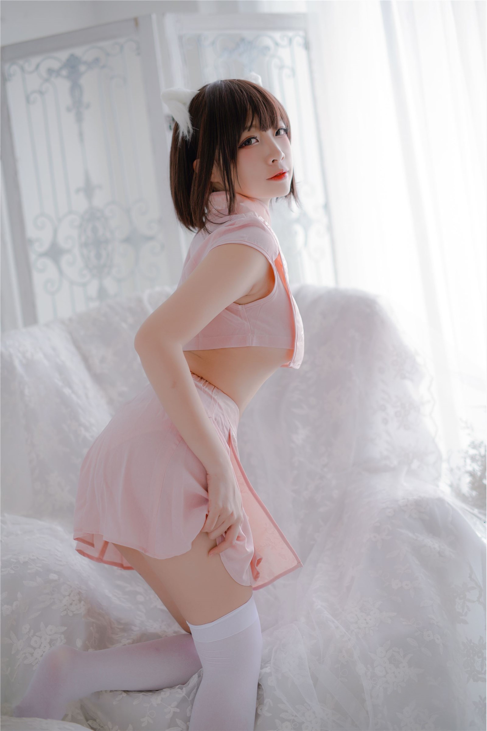 Coser @ Nisa Vol.013 pink cheongsam(1)